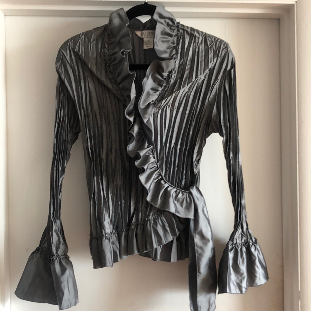Allison Tailor Ruffled  Wrap Top